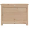 vidaXL Storage Box Natural Pine Solid Pine Wood 23.6 x 12.6 x 17.9 in