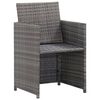 vidaXL Patio Dining Set Anthracite, Dark Gray