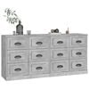 vidaXL Sideboard Set of 2 Concrete Grey Engineered Wood Sideboard