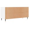 vidaXL TV Cabinet White Engineered wood, iron Medium TV Cabinet