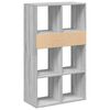 vidaXL Book Cabinet Grey Sonoma Engineered wood Standard Storage