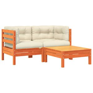 vidaXL Patio Sofa Modular Design Garden Sofa Rectangular Rustic Style