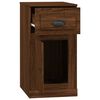 vidaXL Side Cabinet Brown Oak Engineered Wood Medium Side Cabinet