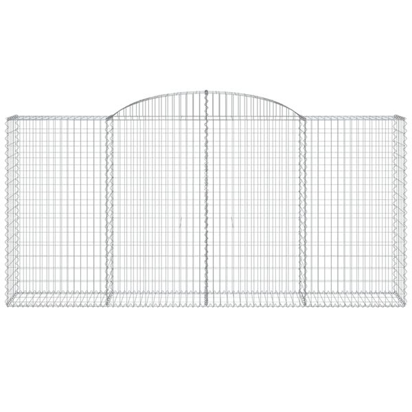 vidaXL Gabion Basket Set of 30 Silver Galvanized Iron Large Durable