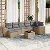 vidaXL Garden Sofa Set Beige