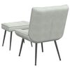 vidaXL Relaxing Chair With Footstool Light Grey