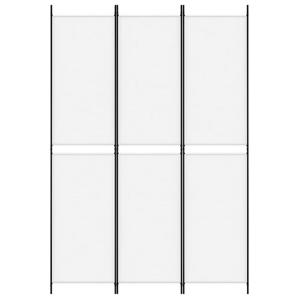 vidaXL 3-Panel Room Divider White 59.1"x86.6" Fabric