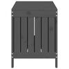 vidaXL Garden Storage Box Grey Solid Pine Wood Medium Garden Storage Box