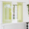 vidaXL Voile Curtains with Tab Top 2 pcs Apple Green