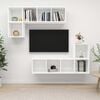 vidaXL TV Cabinet Set White Engineered Wood Standard TV Cabinet Set