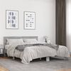 vidaXL Bed Frame Grey Sonoma |Engineered wood and metal with plywood slats
