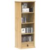 vidaXL CD Cabinet Honey Solid pine wood, engineered wood, metal Medium