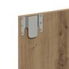 vidaXL Mirror Cabinet with Shelf Artisan Oak 23.62 x 12.40 x 24.41 in