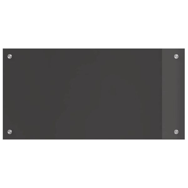 vidaXL Kitchen Backsplash Dark grey 31.50 x 15.75 x 0.24 in