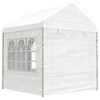 vidaXL Gazebo with Roof White 51.2'x7.5'x8.8' Polyethylene