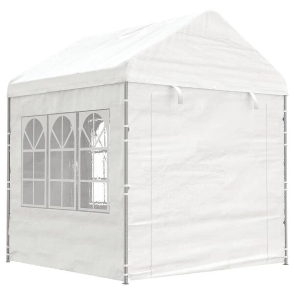 vidaXL Gazebo with Roof White 51.2'x7.5'x8.8' Polyethylene