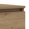vidaXL Bedside Cabinet Set of 2 Artisan oak Engineered wood Small