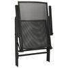 vidaXL Garden Chair Set Anthracite Powder-coated steel Medium Foldable