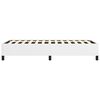 vidaXL Bed Frame White Faux leather, plywood, engineered wood Twin