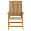 vidaXL Reclining Patio Chairs with Cushions 6 pcs Solid Wood Teak