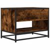 vidaXL TV Cabinet Smoked oak Engineered wood and metal Medium TV Cabinet