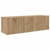 vidaXL TV Cabinet Set Wall-mounted 6 pcs artisan oak Engineered wood