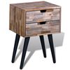 vidaXL Cabinet Various shades of teak Reclaimed Teak Wood Compact
