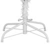vidaXL Artificial Hinged Christmas Tree White PVC, metal Tall Foldable