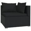 vidaXL Garden Lounge Set Black
