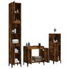vidaXL Bathroom Furniture Set Smoked Oak Engineered wood, metal Standard