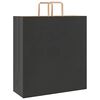 vidaXL Paper Bags 250 pcs with Handles Black 45x17x48 cm