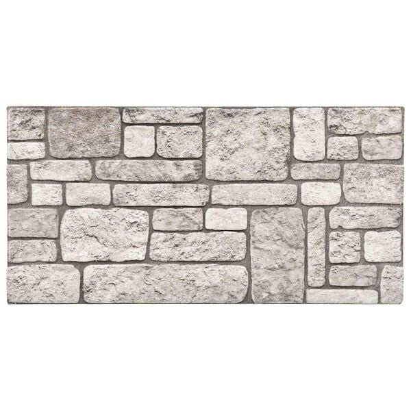 vidaXL 3D Wall Panels with Gray Brick Design 10 pcs EPS