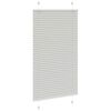 vidaXL Pleated Blind Light Grey 100% Polyester 27.6x39.4 in