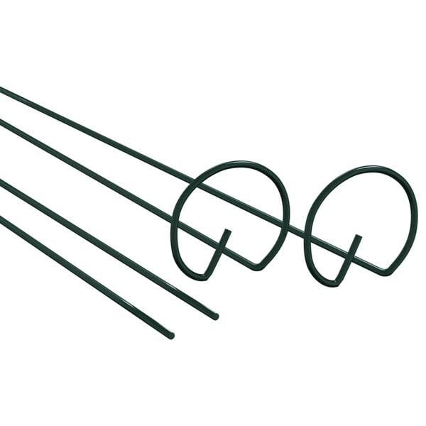 vidaXL Plant Stake Set of 20 Dark Green Steel 36 in long Durable