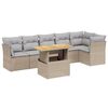 vidaXL Garden Sofa Set Beige