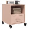vidaXL Bedside Cabinet Pink Cold-rolled steel Small Bedside Cabinet