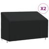 vidaXL Bench Cover Black 420D Oxford fabric with a PU coating