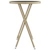 vidaXL Bistro Set Beige Poly rattan Medium UV-resistant materials