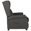 vidaXL Recliner Chair Dark Grey 100% Polyester Fabric, Foam, Metal, Plywood