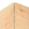 vidaXL Pallet Collars 3 pcs 19.7"x39.4" Solid Pine Wood