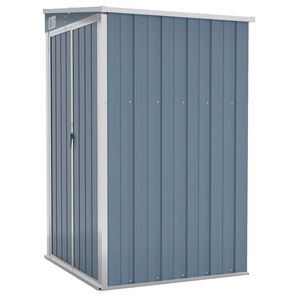 vidaXL Garden Shed Grey Galvanized steel, metal Medium Storage
