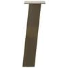 vidaXL Coffee Table Leg Natural Steel Powder-coated steel 16.5 in