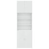 vidaXL Highboard White Engineered Wood 31.5 x 16.7 x 98.0 in Highboard