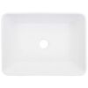 vidaXL Wash Basin 15.7x11.8x5.1" Ceramic White