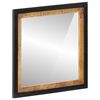 vidaXL Bathroom Mirror Natural wood with black border