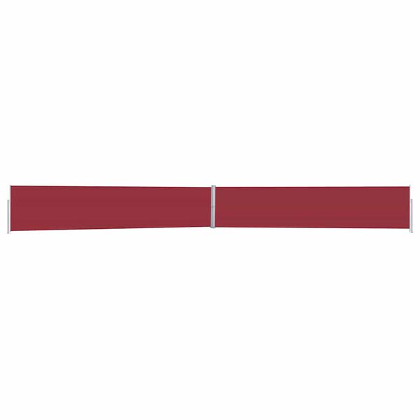 vidaXL Side Awning Red and Grey