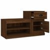 vidaXL Shoe Cabinet Brown Oak Engineered Wood Medium Shoe Cabinet