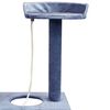 vidaXL Cat Tree Dark Blue Wooden Frame Large Durable Cat Tree Modern