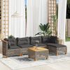 vidaXL Garden Sofa Set Grey and Dark Grey