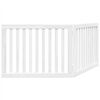 vidaXL Dog Gate Set of 2 White Poplar Wood 2 Panel 63 in Foldable